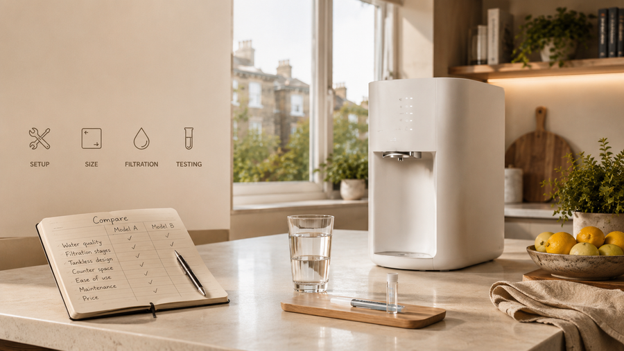How to Compare Countertop RO Water Purifiers in the UK